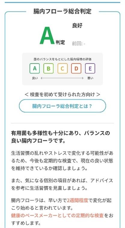 現在の腸内環境を可視化