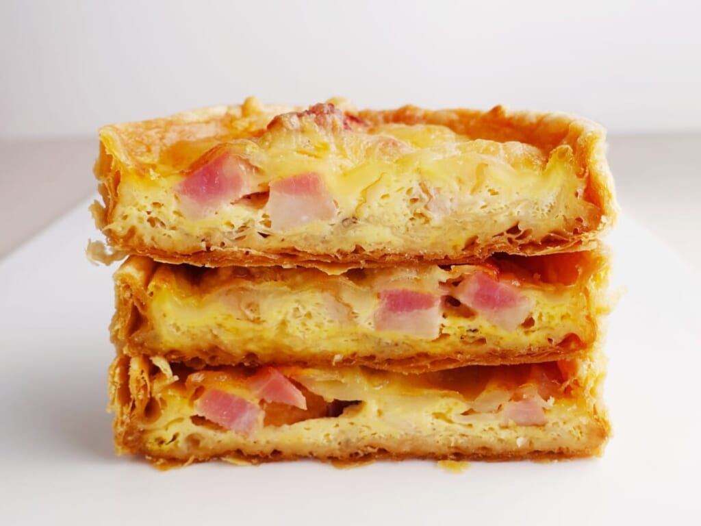ルノートル　フランスの伝統料理「キッシュ・ロレーヌ」　断面