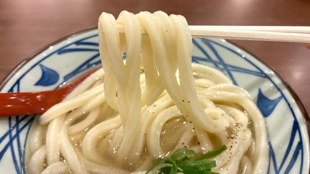 冷たーい旨塩うどん　麺