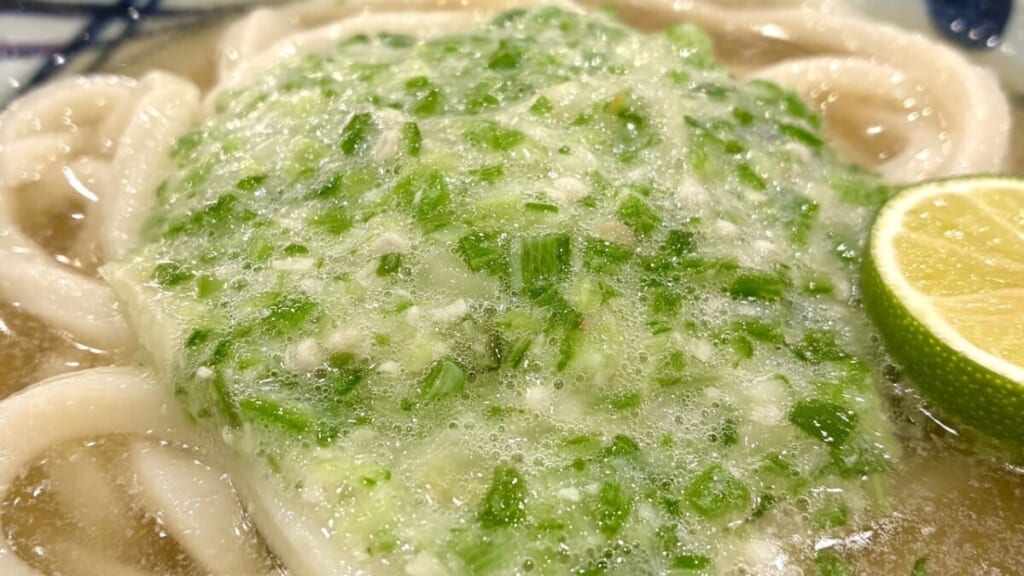 冷たーいねばとろ旨塩うどん　ねばとろ