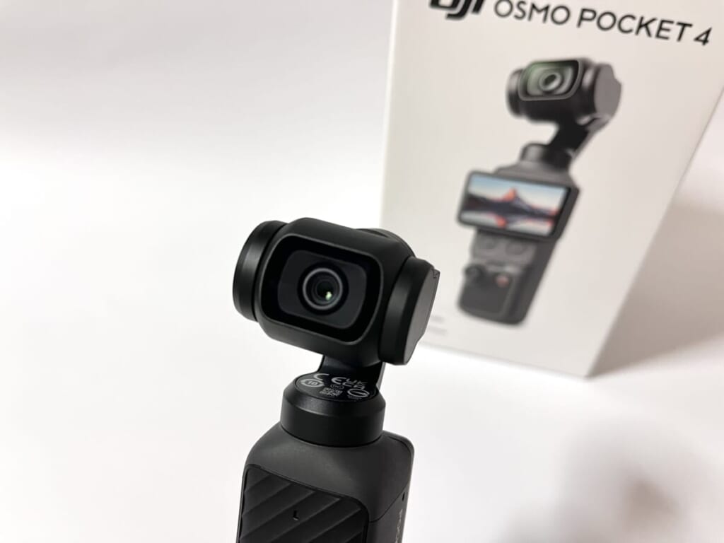 DJI Osmo Pocket 4のカメラ部分をアップで撮影した様子