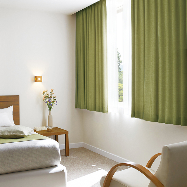 サバナ ドレープ・レースセット　グリーン