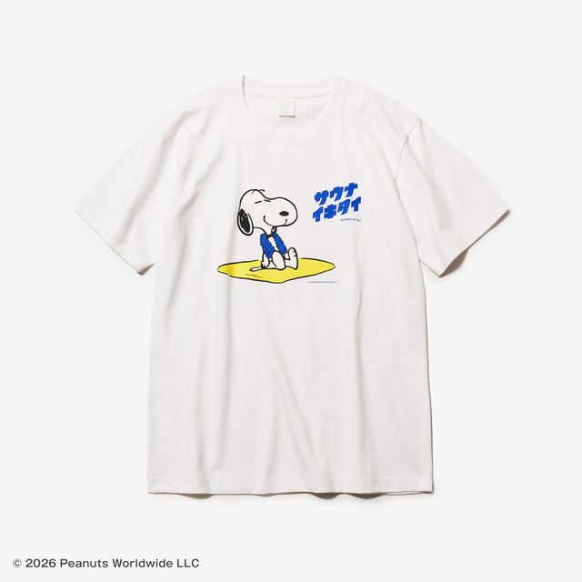 PEANUTS×サウナイキタイ Tシャツ ホワイト