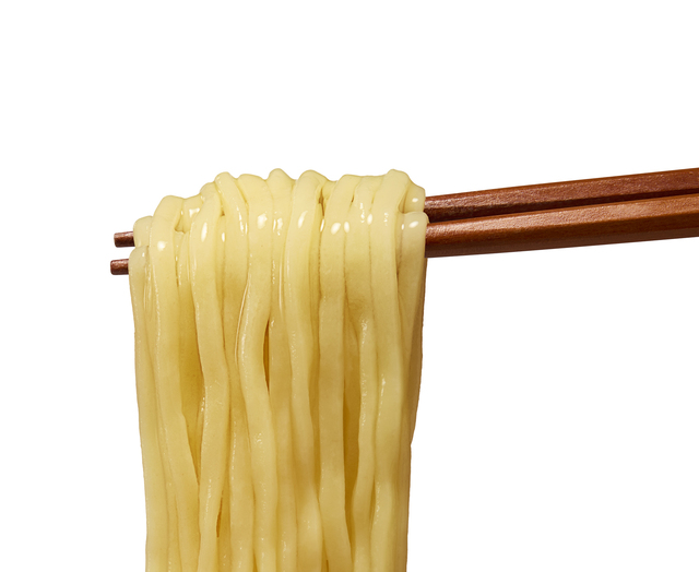 こだわりの麺の生麺感アップ